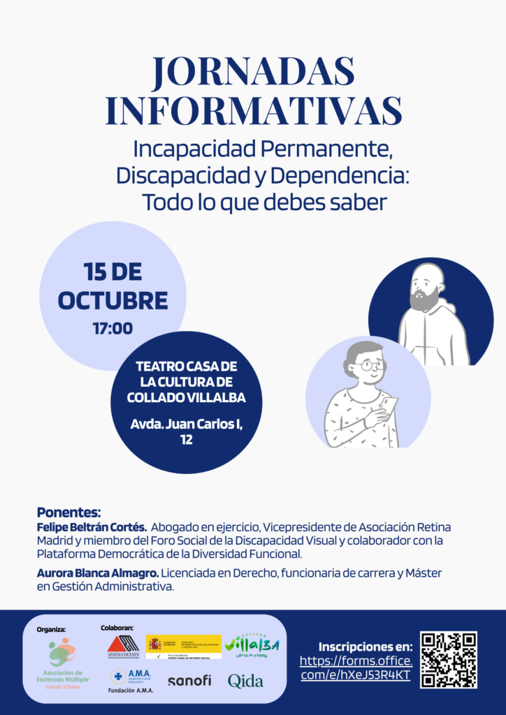 Jornadas Informativas: Incapacidad Permanente, Discapacidad y Dependencia. Todo lo que debes saber